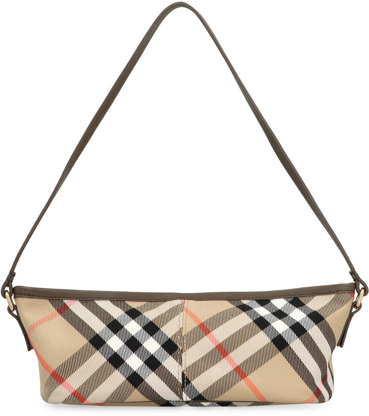 BURBERRY Mini Check Motif Leather Shoulder Handbag - SleekGait