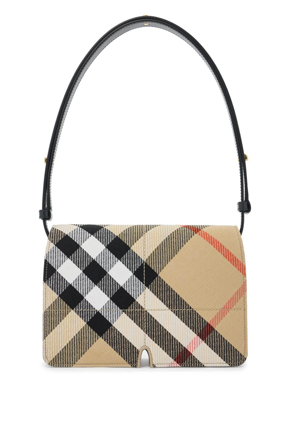 BURBERRY Multicolor Check Pattern Handbag with Adjustable Strap - SleekGait