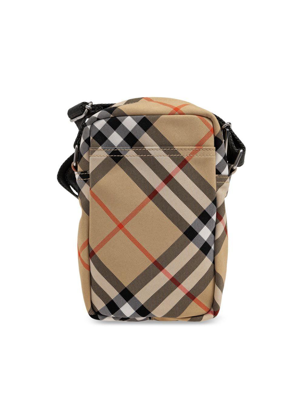 BURBERRY Check Motif Mini Smartphone Case/Shoulder Bag - SleekGait