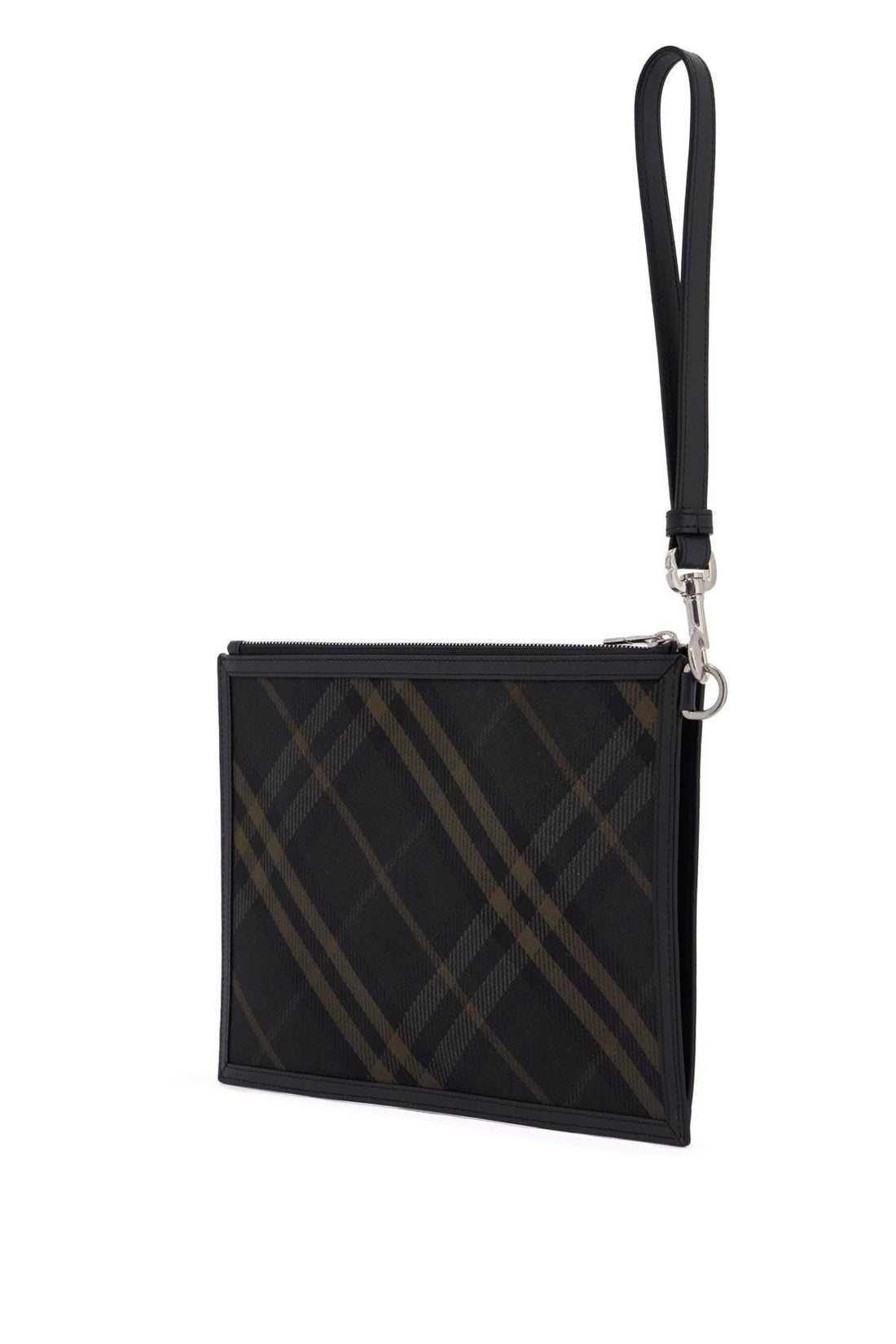 BURBERRY Checkerboard Coated Canvas Mini Pouch Handbag - SleekGait