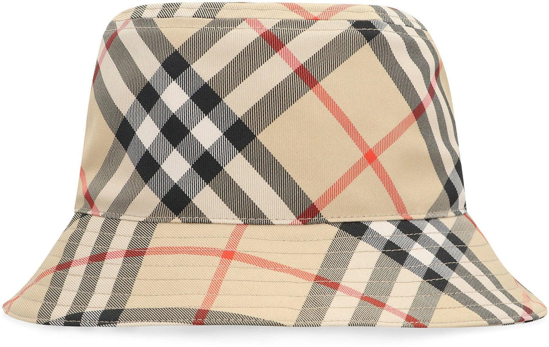 BURBERRY Check Pattern Bucket Hat for Men - SleekGait