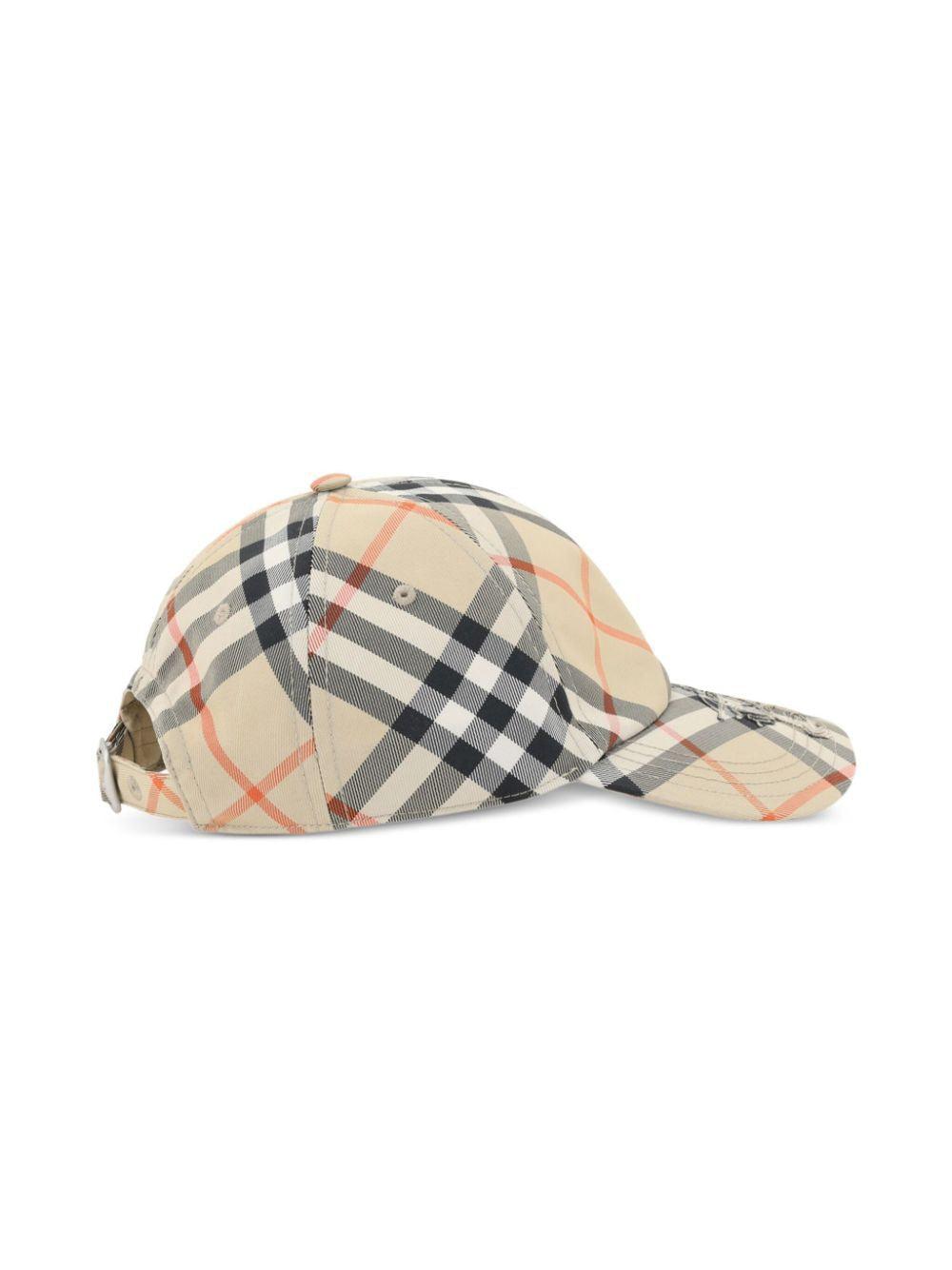 BURBERRY Checks Baseball Cap for Men - SS25 Edition - SleekGait