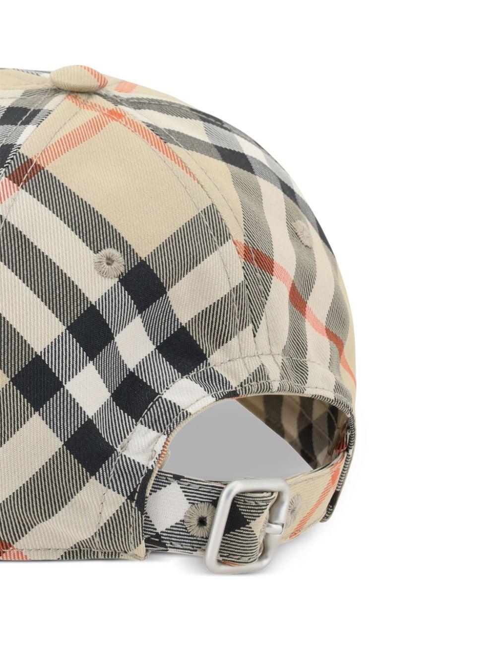 BURBERRY Checks Baseball Cap for Men - SS25 Edition - SleekGait