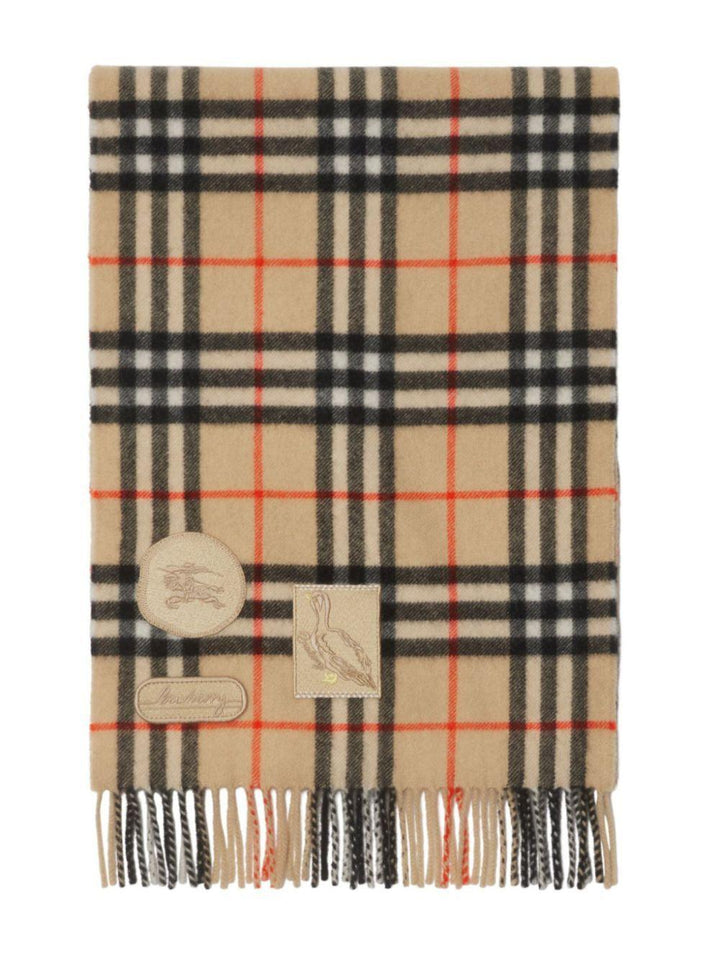 BURBERRY Men's Checked Cashmere Scarf - SleekGait