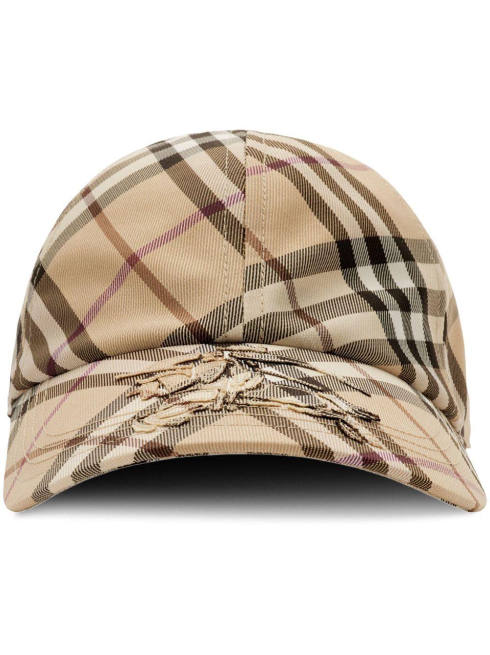 BURBERRY Classic Check Baseball Cap - SleekGait