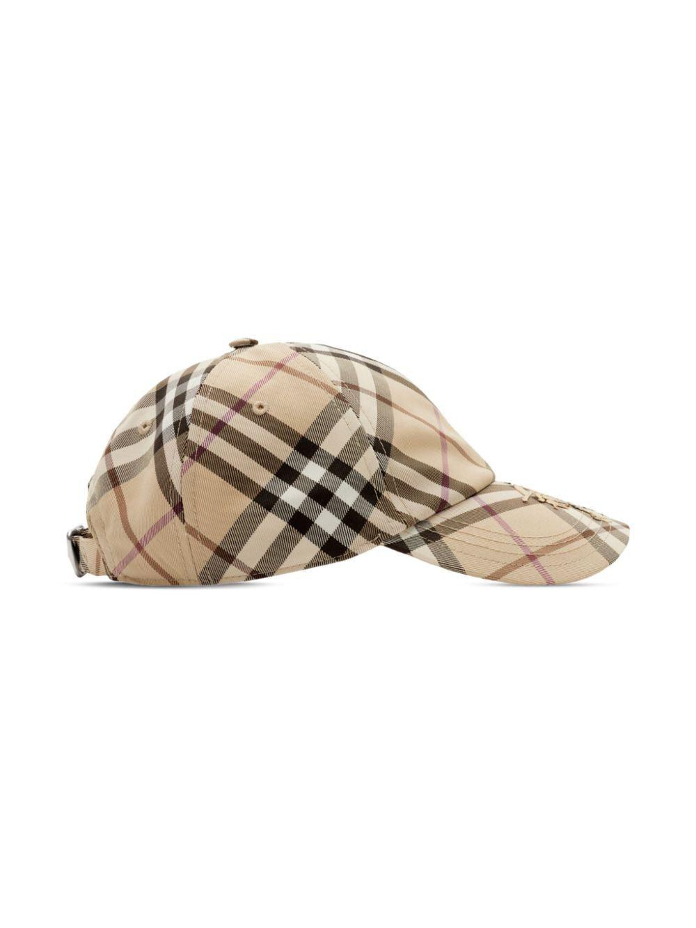 BURBERRY Classic Check Baseball Cap - SleekGait