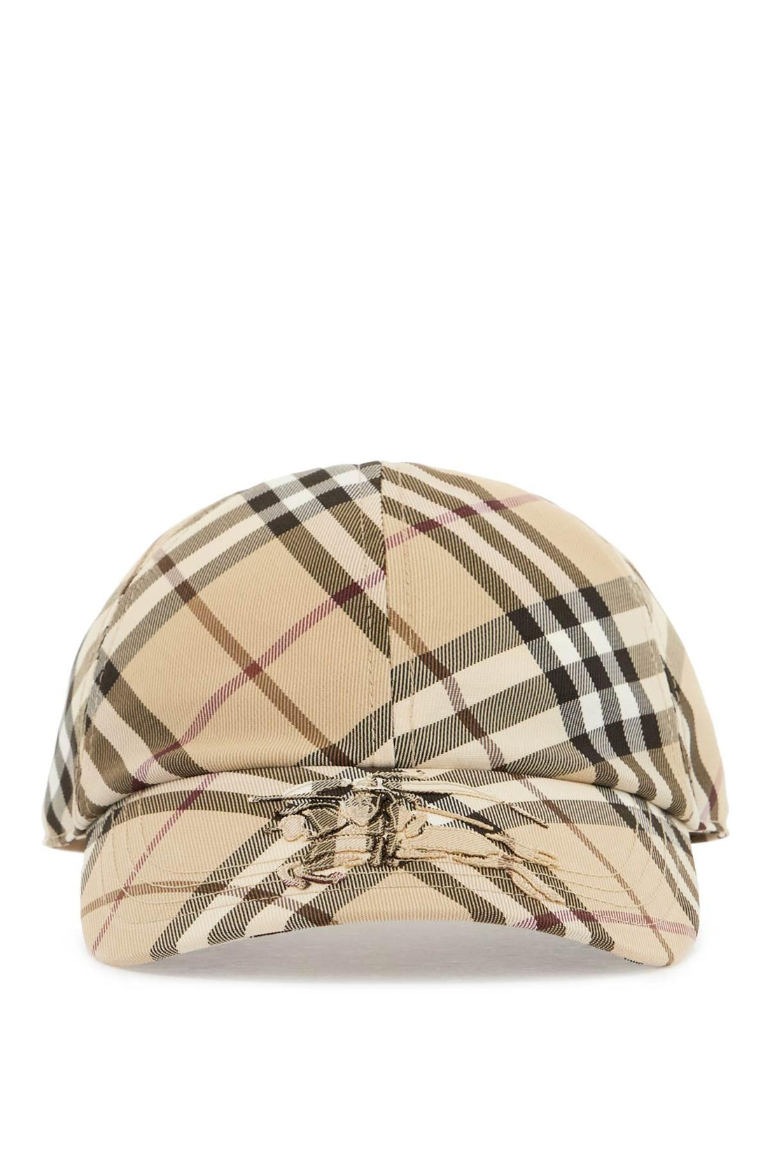 BURBERRY Technical Checkered Baseball Cap - Size M - SleekGait