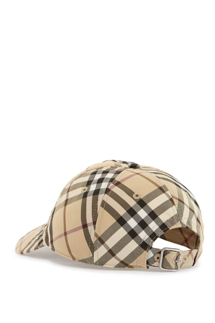 BURBERRY Technical Checkered Baseball Cap - Size M - SleekGait