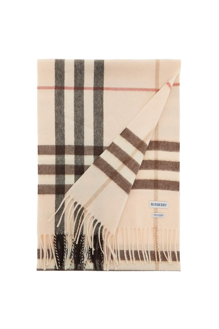 BURBERRY Classic Check Cashmere Scarf - SleekGait