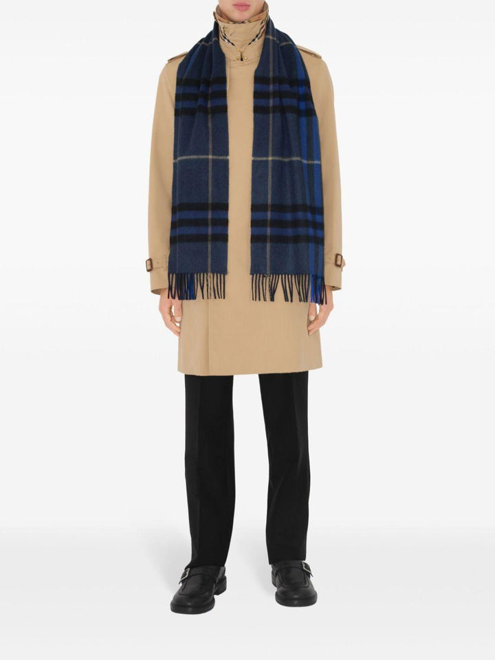 BURBERRY Giant Check Cashmere Scarf - SleekGait