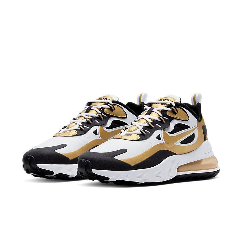 Nike Air Max 270 React 'White Metallic Gold' - SleekGait