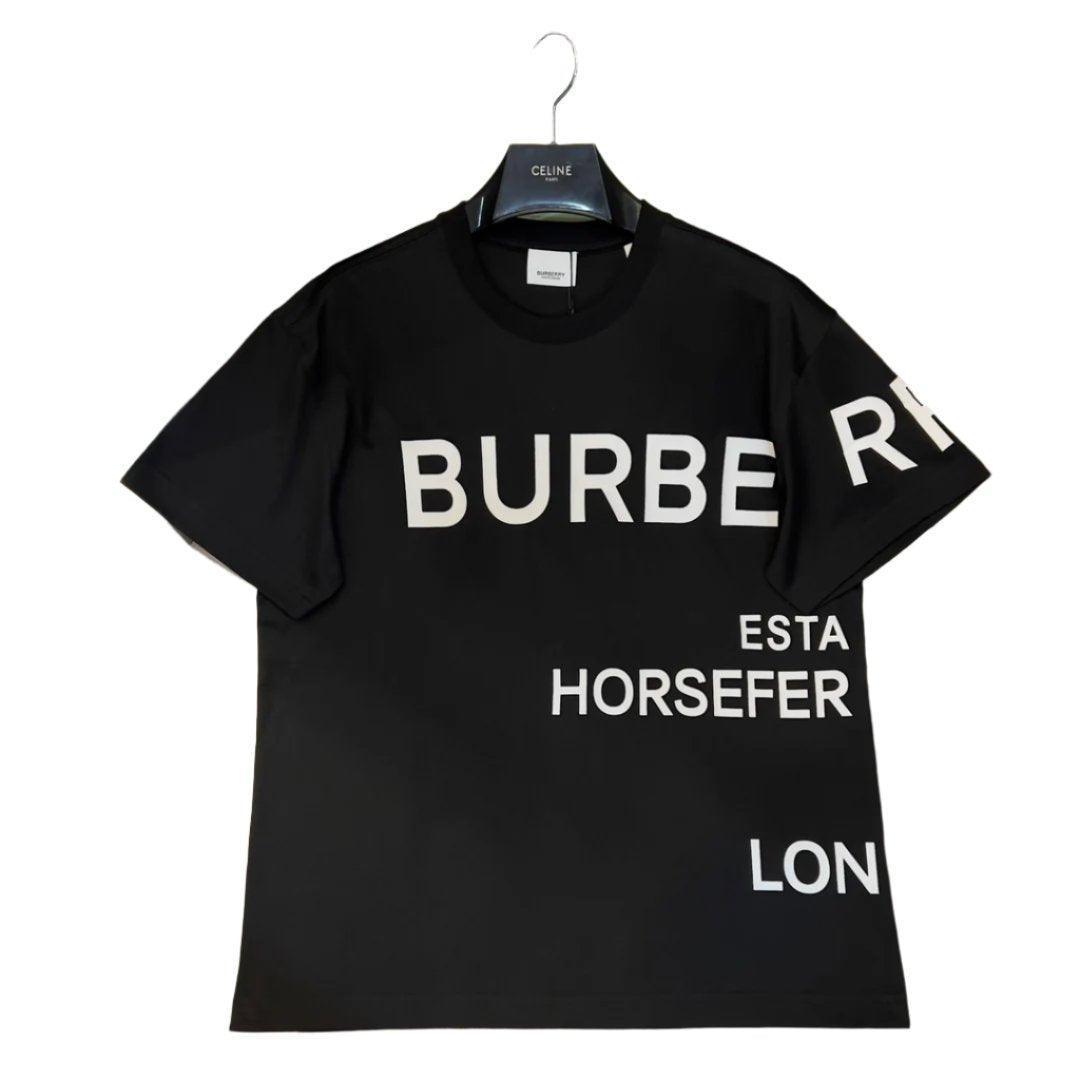 Burberry Black T-Shirt Without Collar - SleekGait
