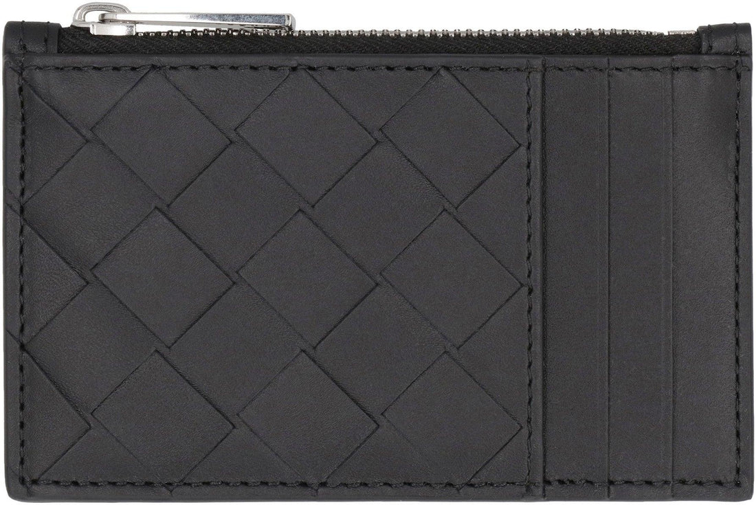 BOTTEGA VENETA Mini Leather Card Holder - SleekGait