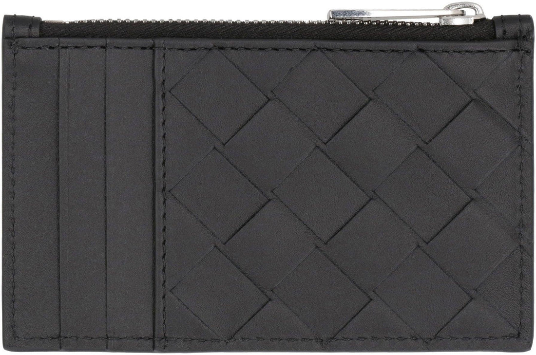 BOTTEGA VENETA Mini Leather Card Holder - SleekGait