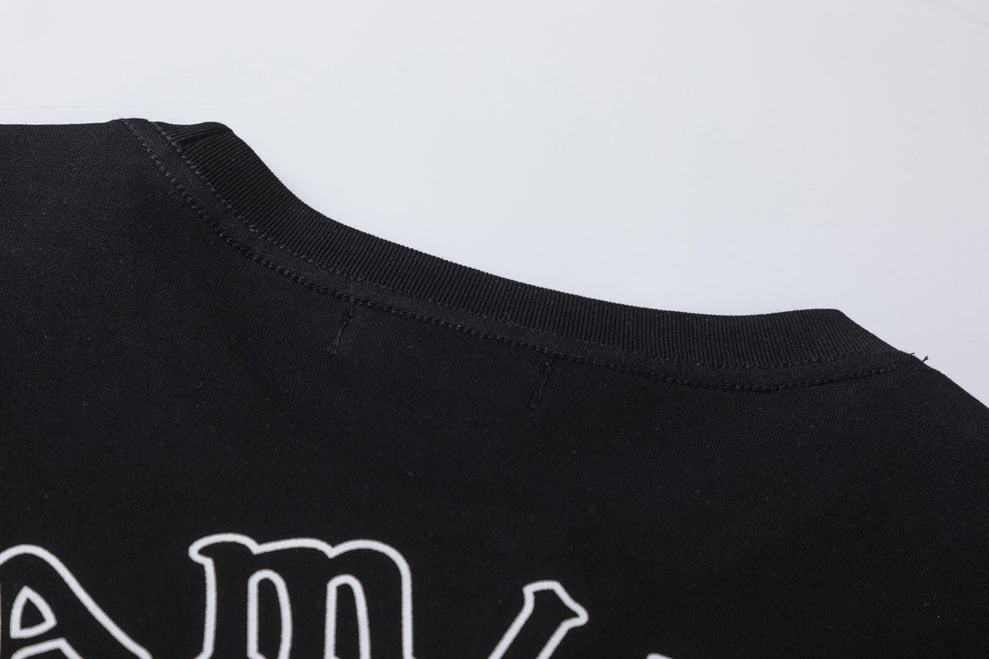 Amiri Black T-Shirt Without Collar - SleekGait