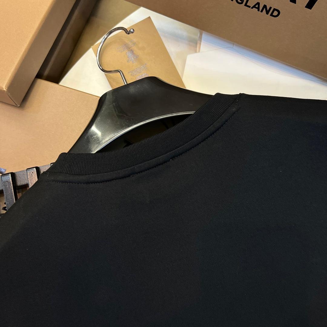 Burberry Black T-Shirt Without Collar - SleekGait