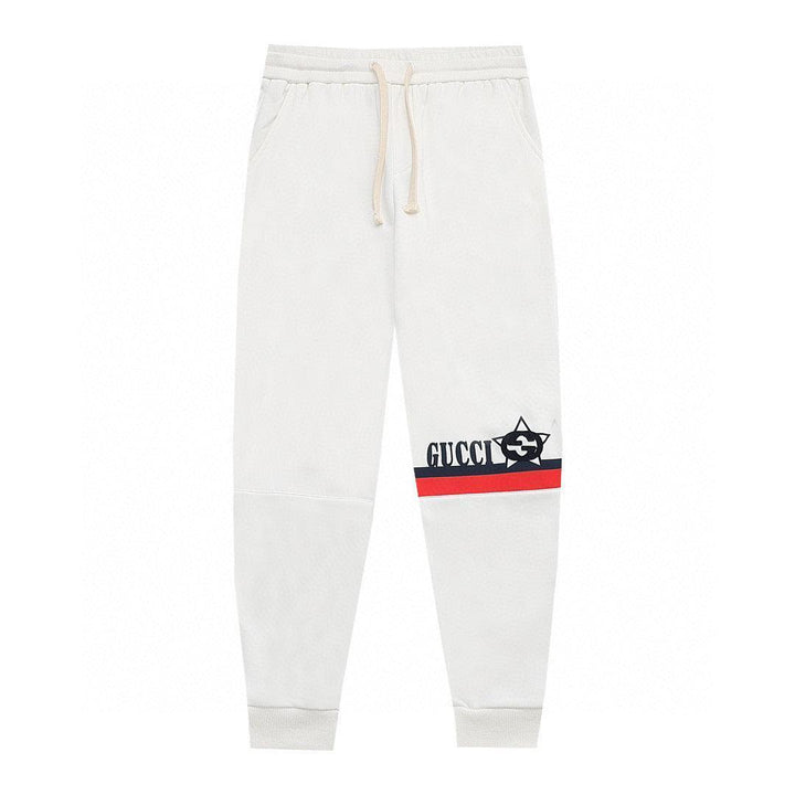 Gucci Long Pant White/Black/Red' - SleekGait