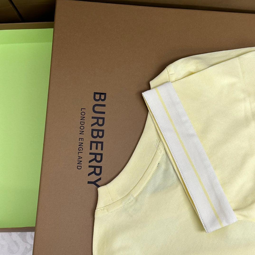 Burberry Yellow T-Shirt Without Collar - SleekGait