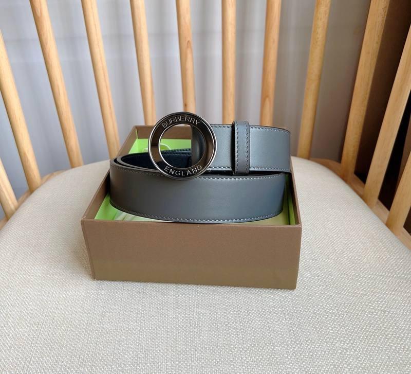 Burberry Leather Vintage Belt 'Grey' - SleekGait