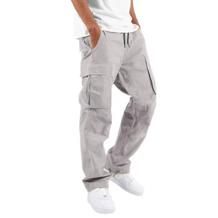 Summer New Men's Overalls Drawstring Multi-pocket Casual Trousers - SleekGait