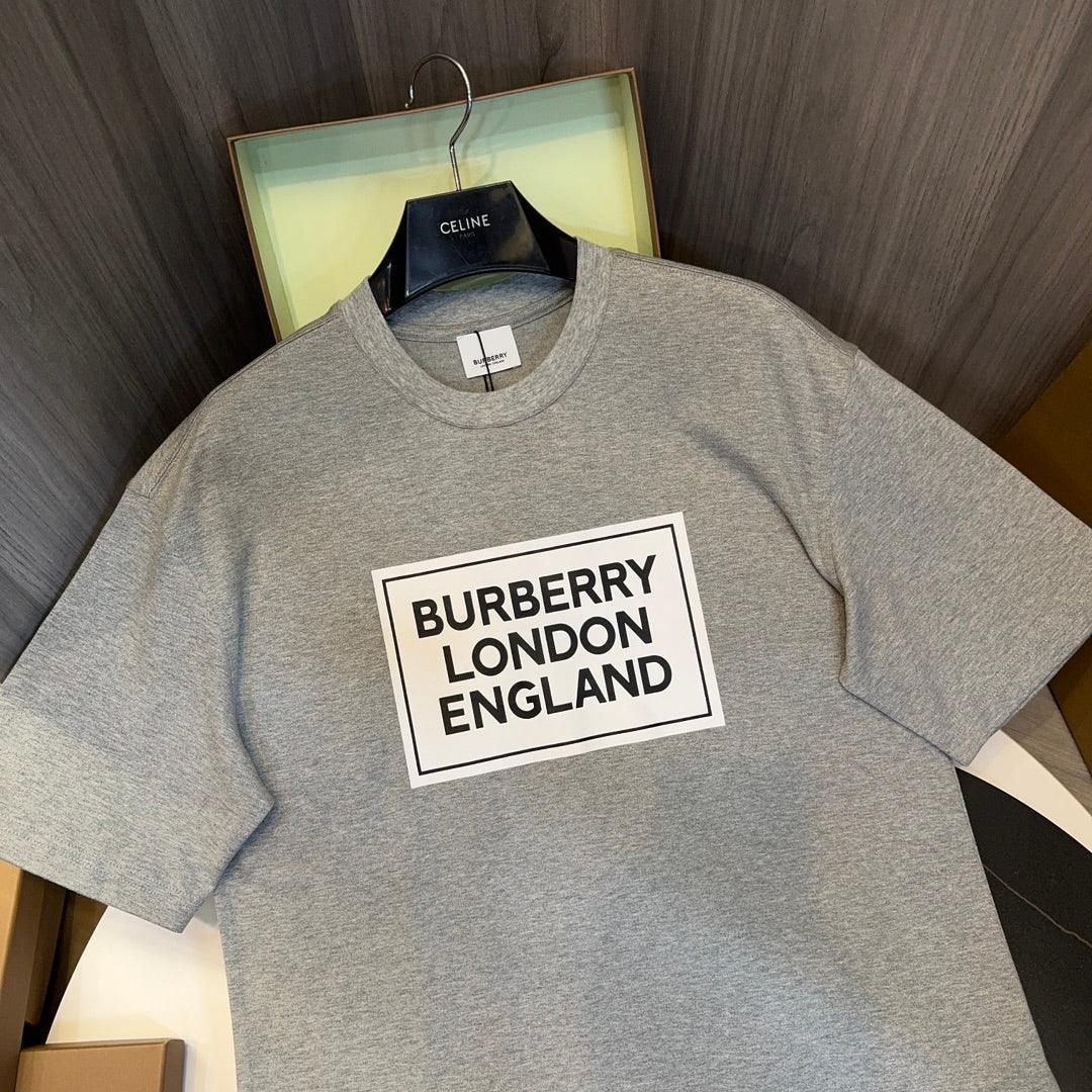 Burberry Grey T-Shirt Without Collar - SleekGait