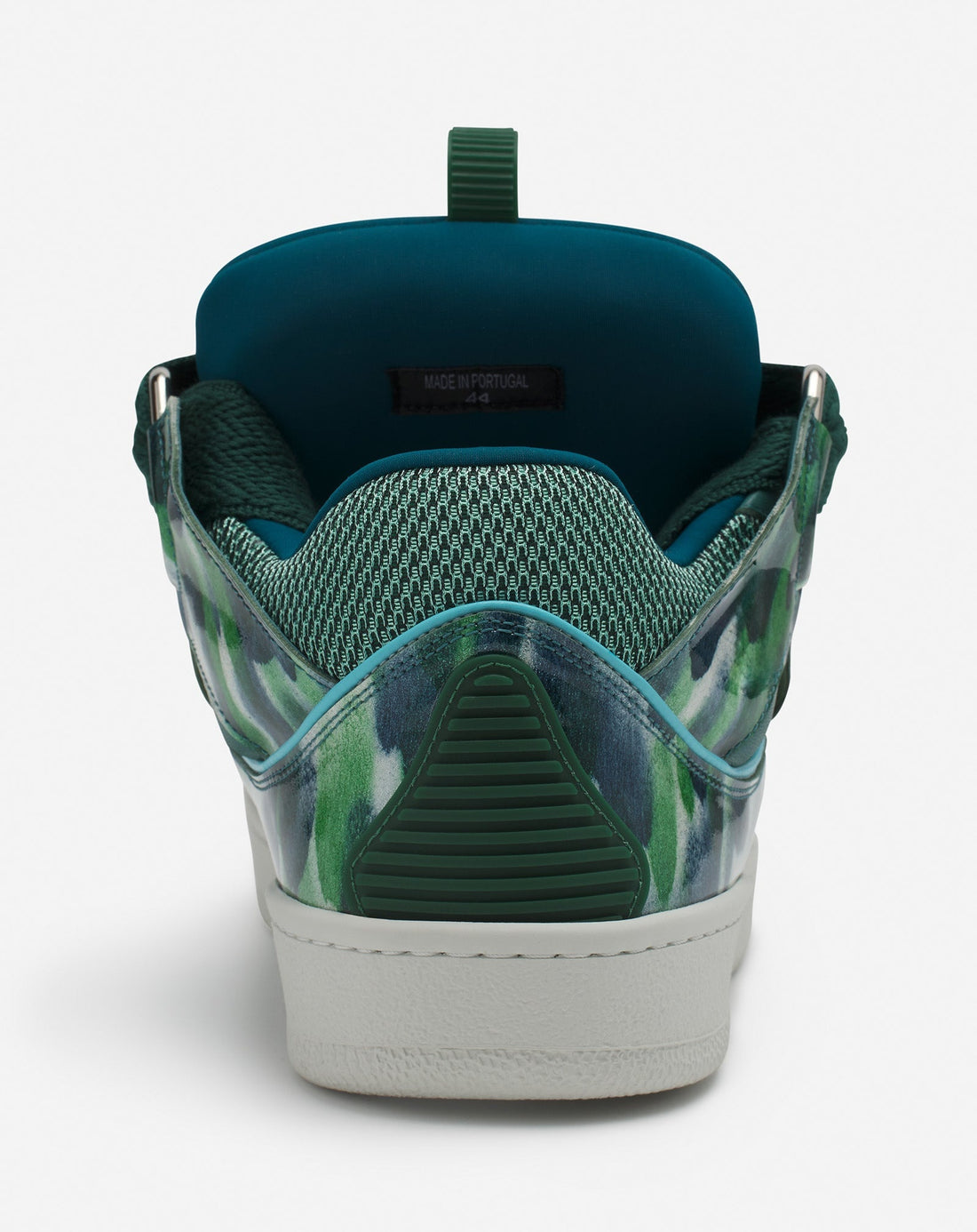 Lanvin CURB LEATHER SNEAKERS WITH SPARKLES
