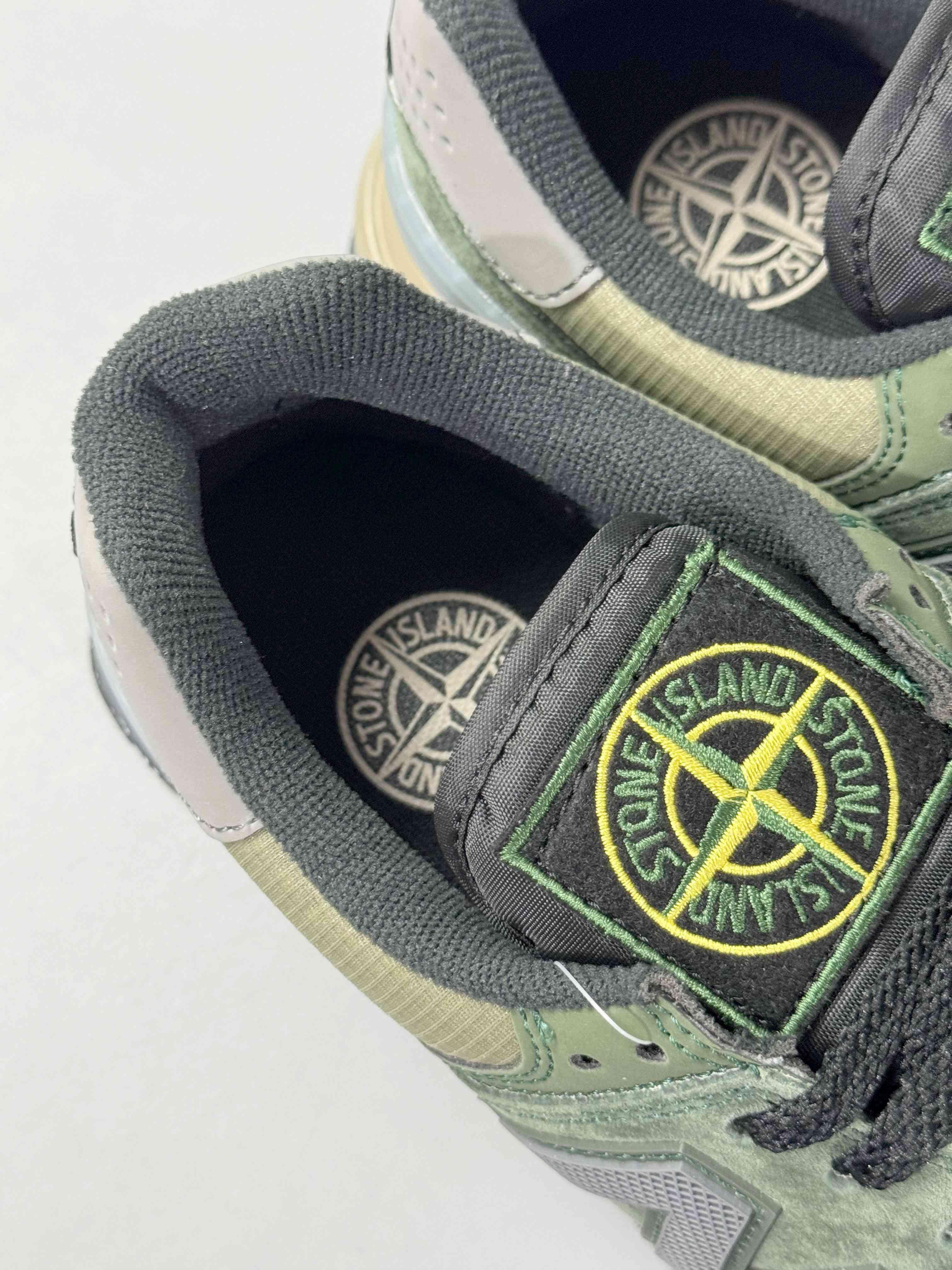 New Balance 574 Legacy Stone Island Dark Green - SleekGait