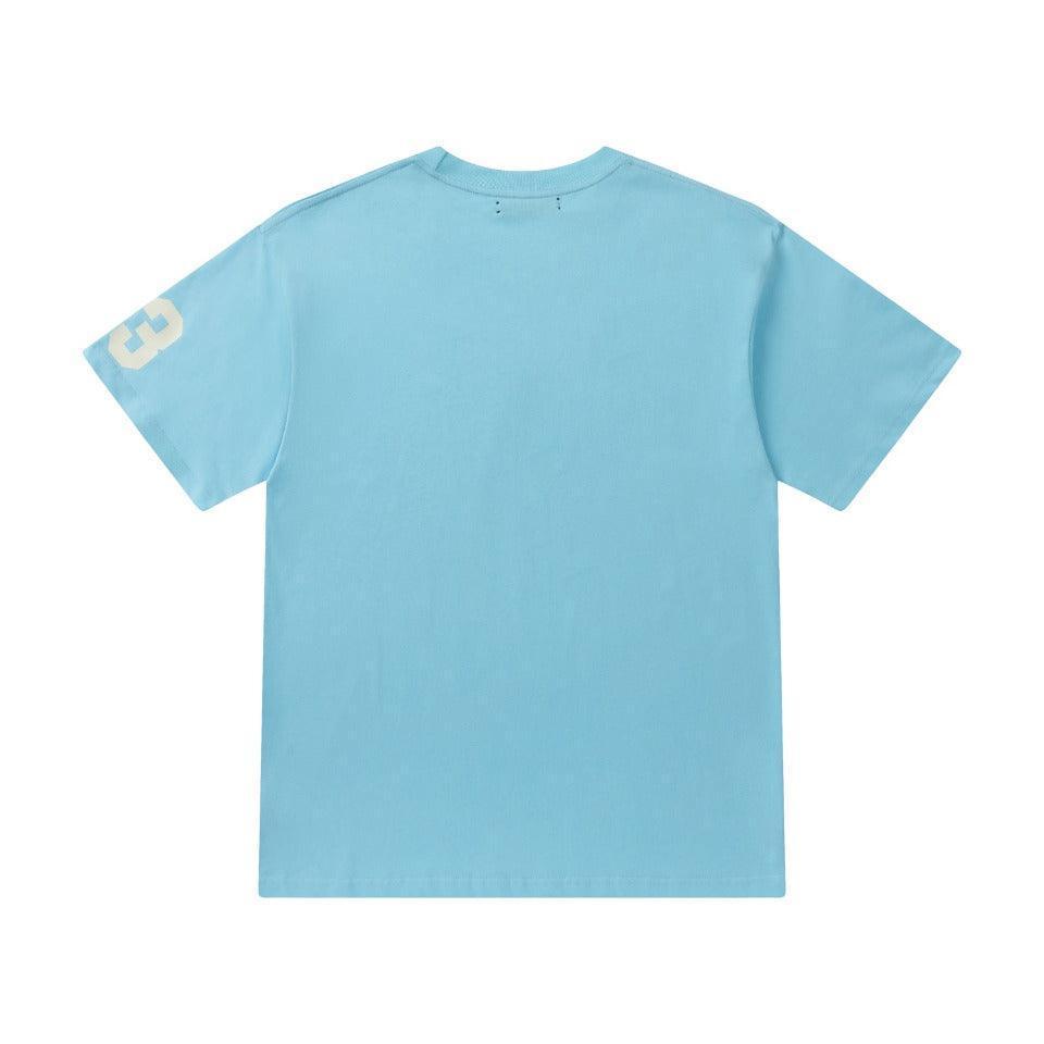 Amiri 23 Blue T-Shirt Without Collar - SleekGait