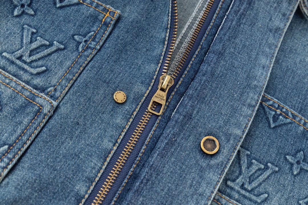 LOUIS VUITTON Denim Jacket Blue - SleekGait