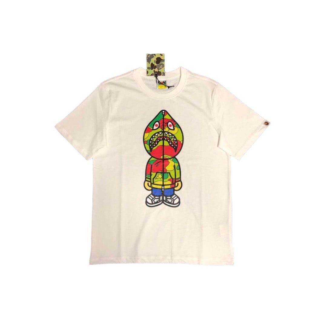 Bathing Ape Beige T-Shirt without Collar - SleekGait