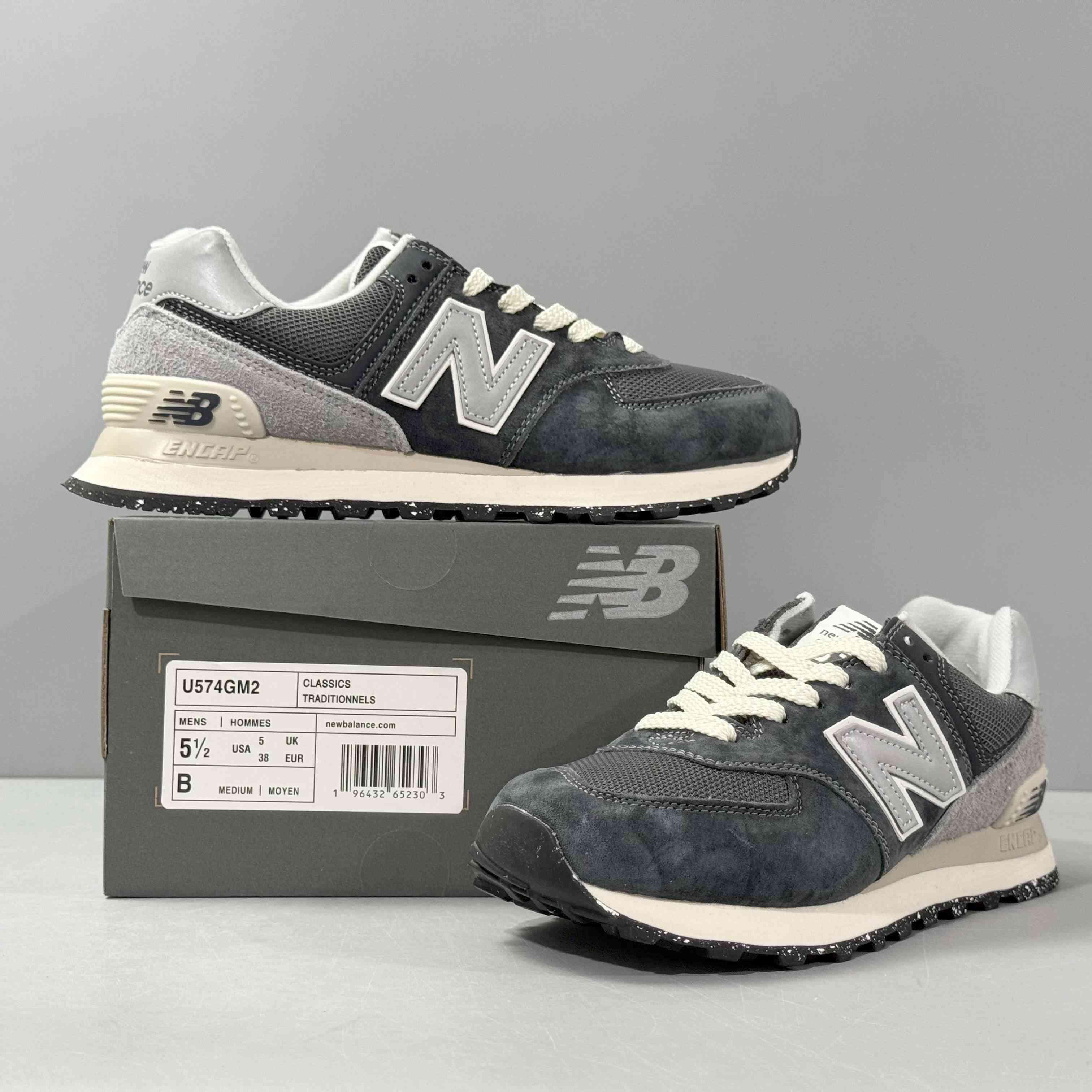 New Balance 574 CNY 'Black Grey White' - SleekGait