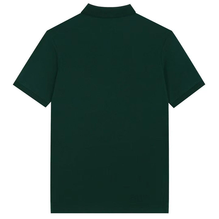 Burberry Dark Green T-Shirt With Collar - SleekGait