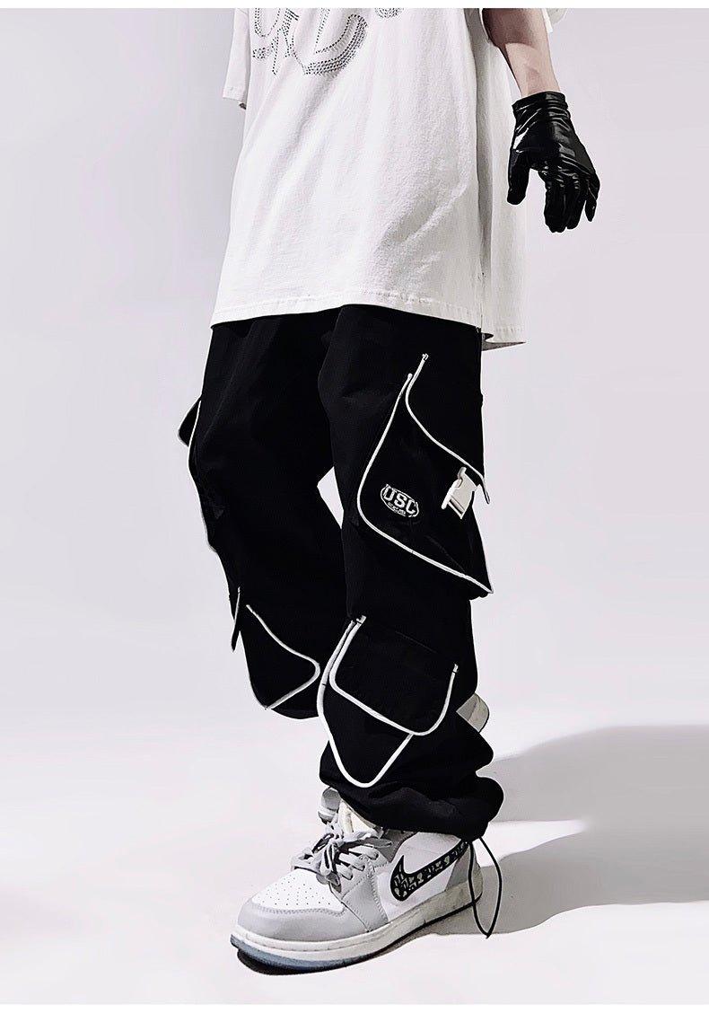 American Style Loose Straight Functional Ankle-tied Sports Trouser - SleekGait