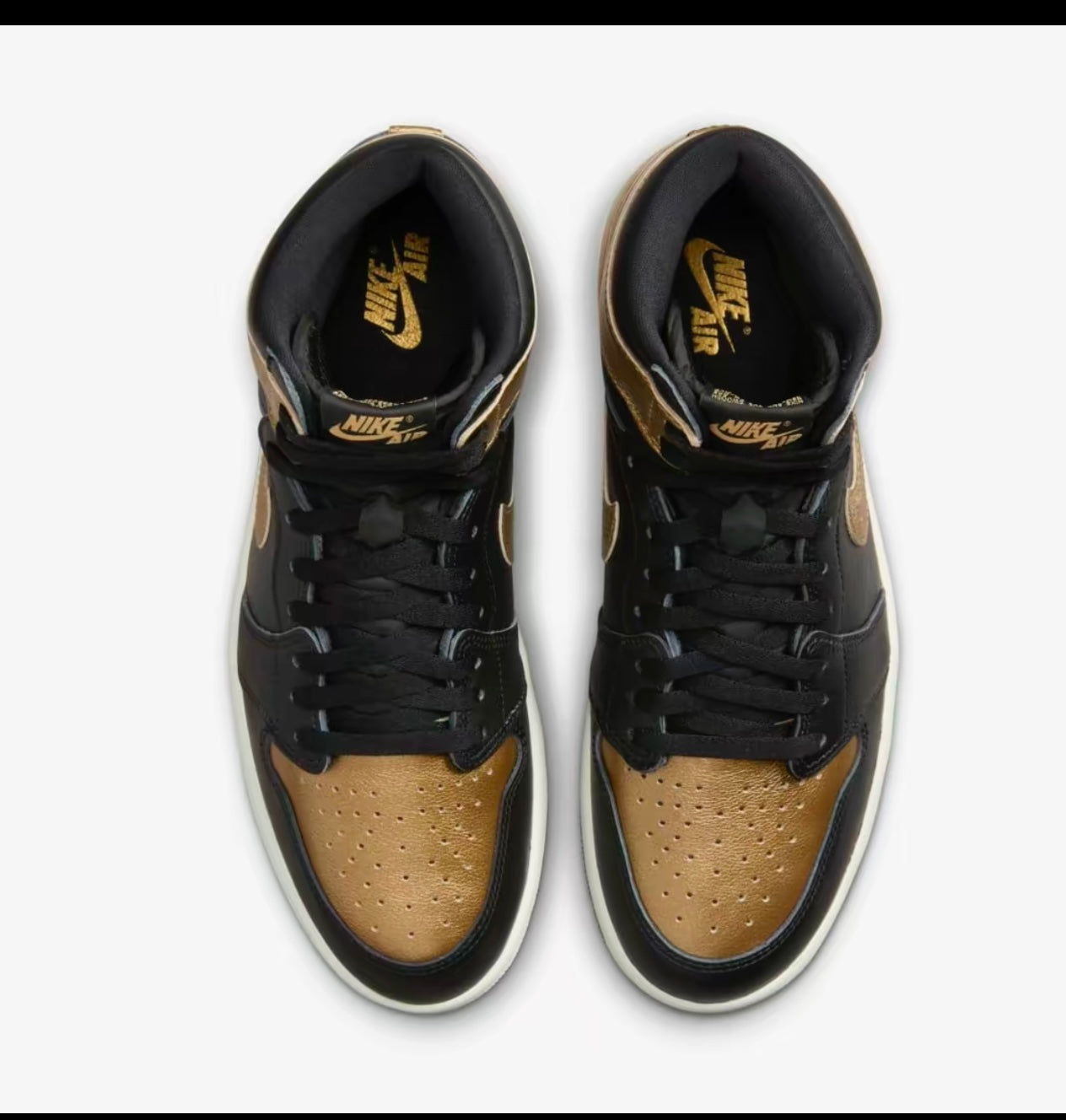 Nike Air Jordan 1 High OG Black Metallic Gold