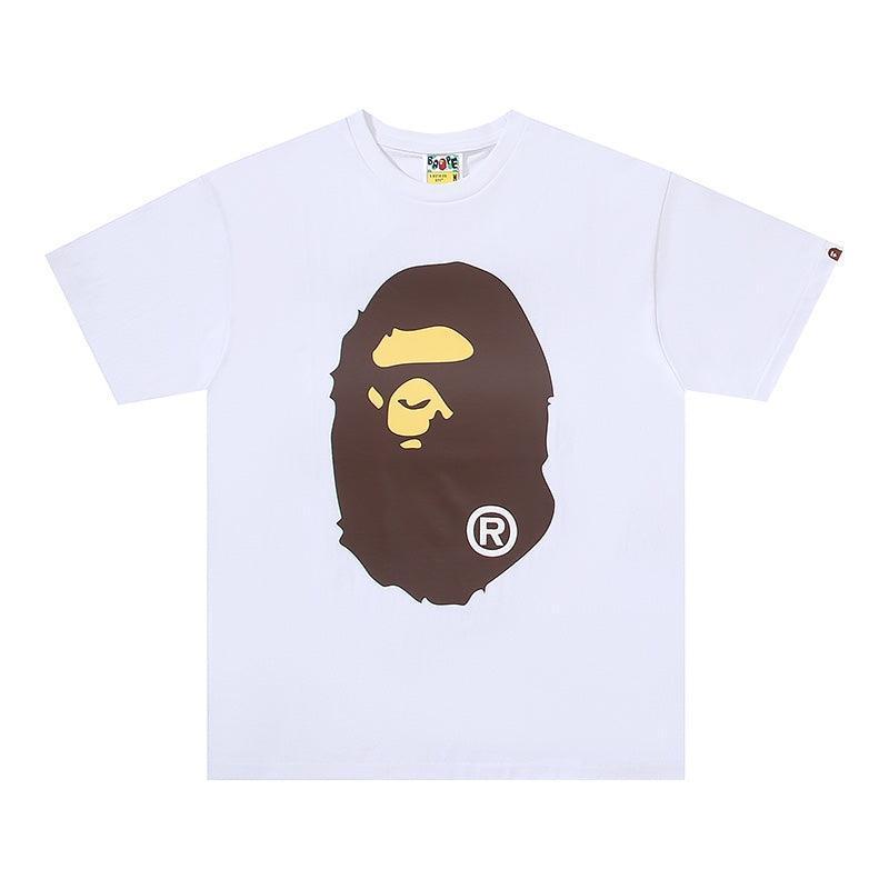 Bathing Ape White T-Shirt without Collar - SleekGait