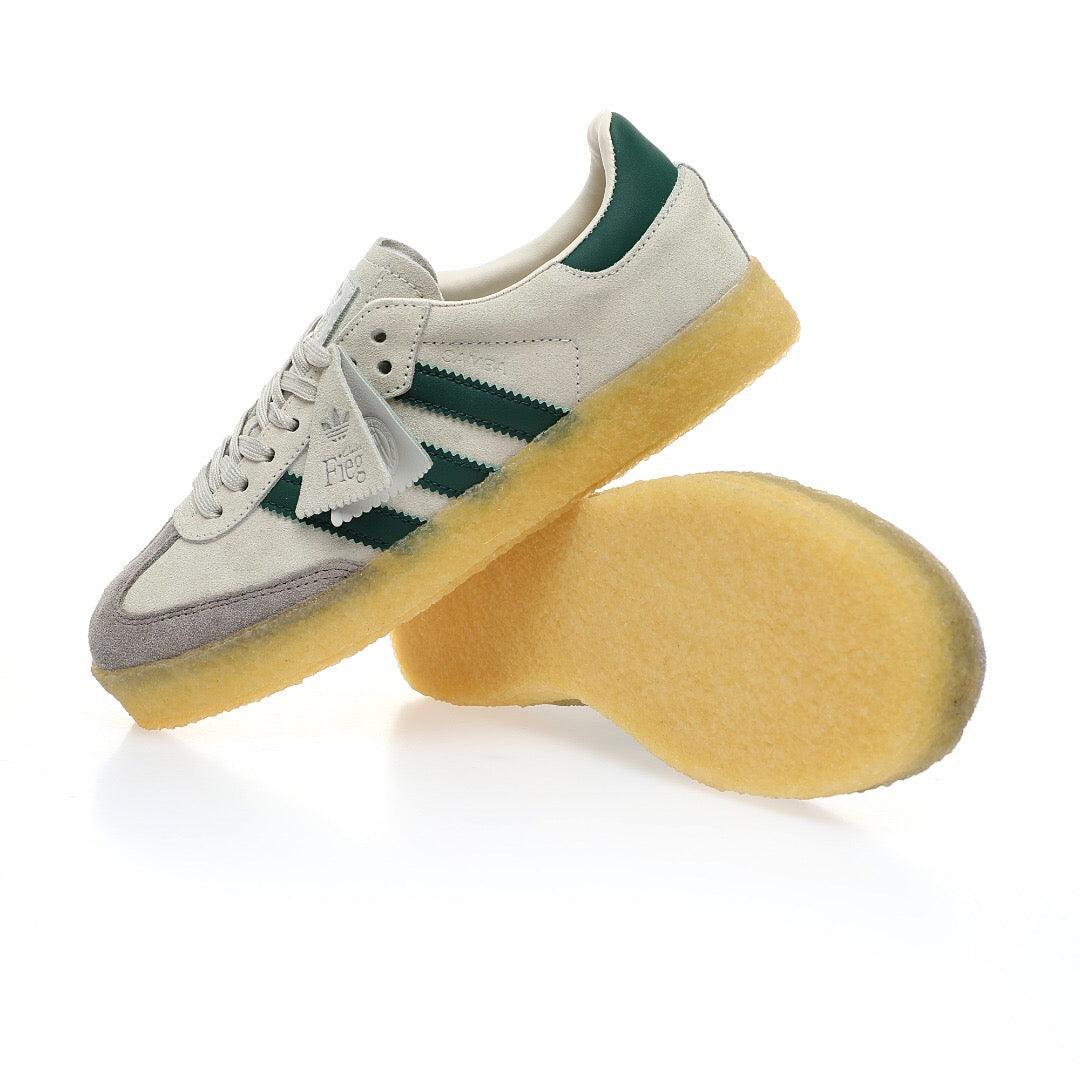 Adidas Originals Clarks 8th Street Samba By Ronnie Fieg Chalk 'White Green' - SleekGait