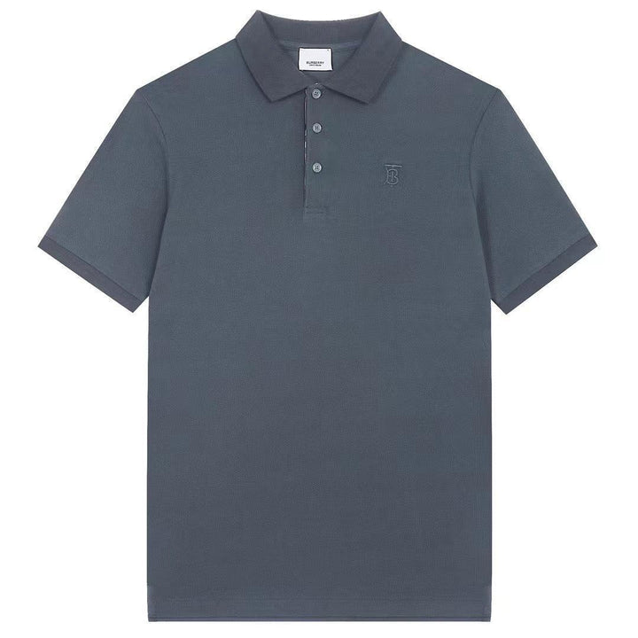 Burberry Dark Grey T-Shirt With Collar - SleekGait