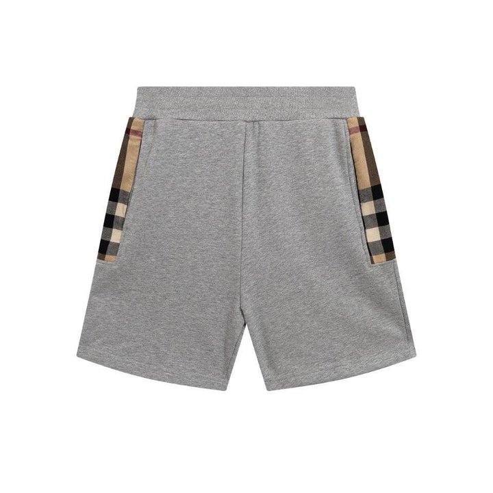 Burberry Men's Striped Cotton Knit Basketball Shorts 'Grey' - SleekGait