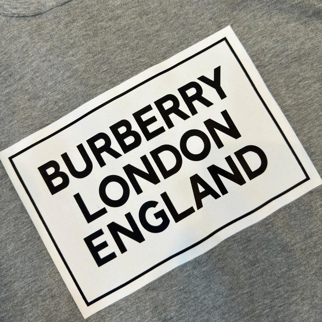 Burberry Grey T-Shirt Without Collar - SleekGait