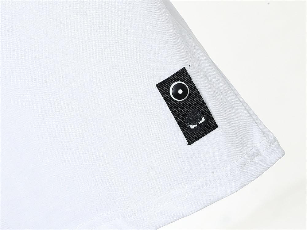 Fendi T-Shirt without Collar 'White' - SleekGait