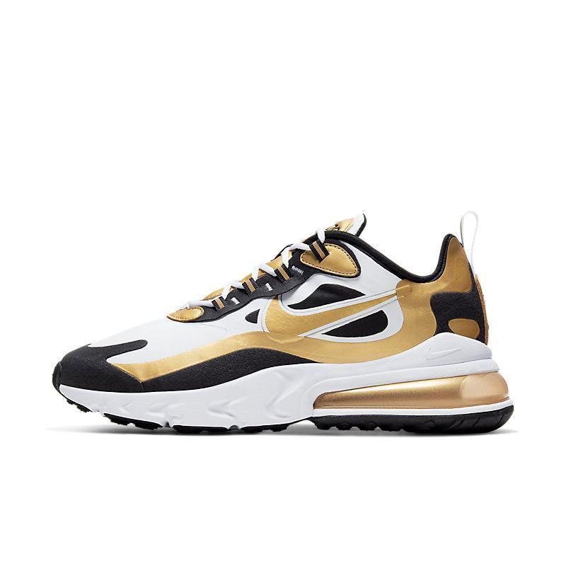 Nike Air Max 270 React 'White Metallic Gold' - SleekGait