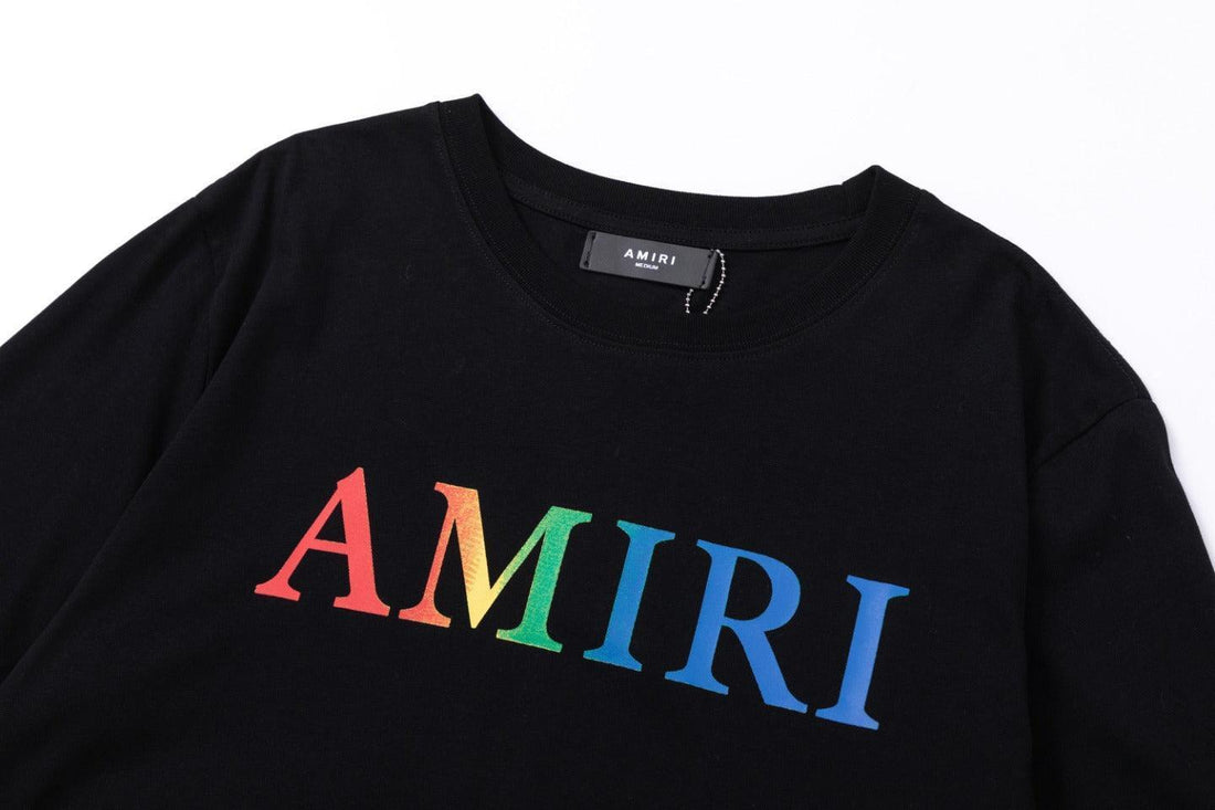 Amiri Black T-Shirt Without Collar - SleekGait