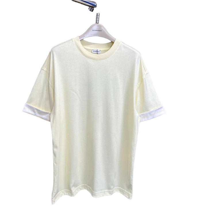 Burberry Yellow T-Shirt Without Collar - SleekGait