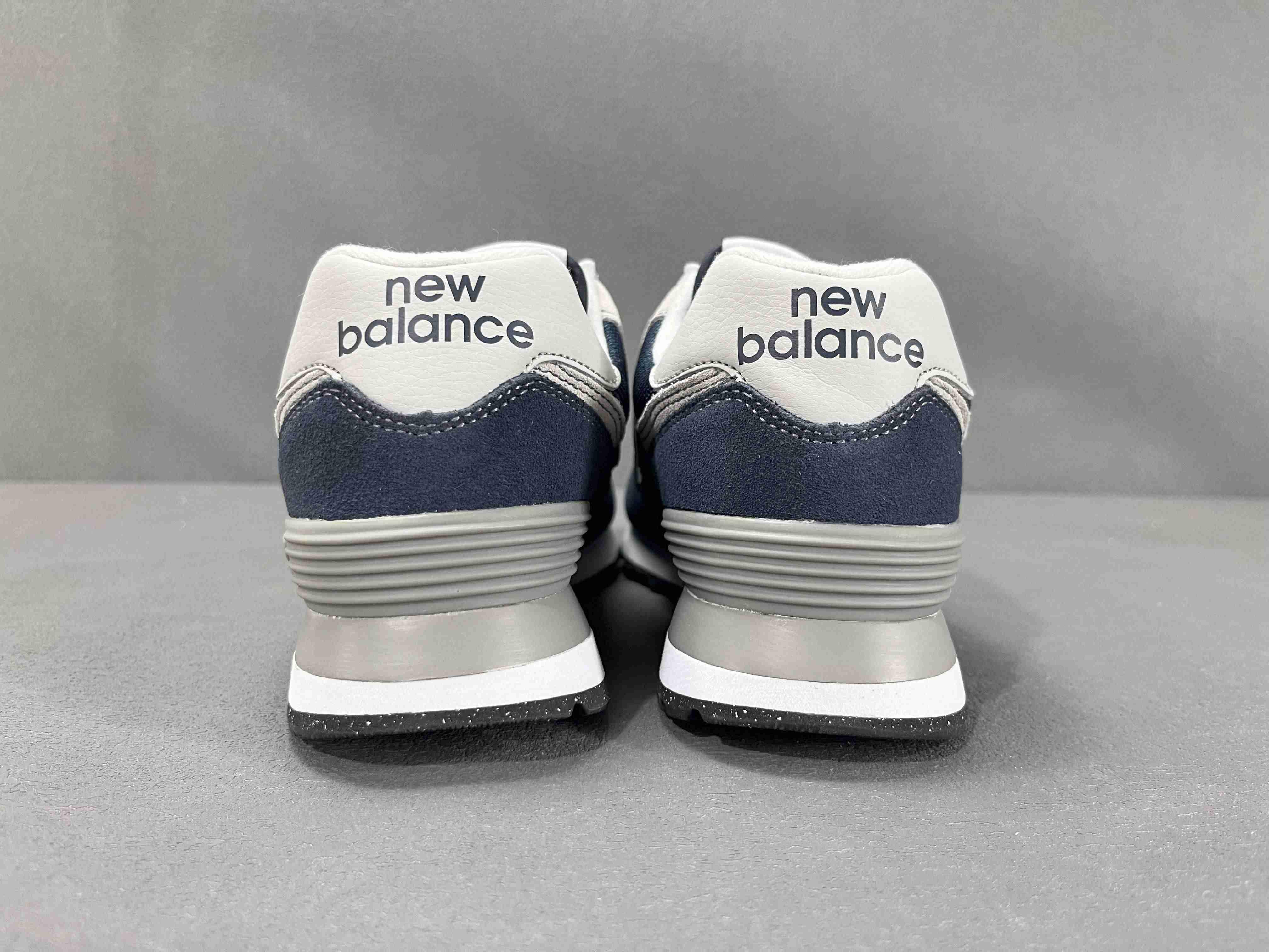New Balance 574 Navy White - SleekGait