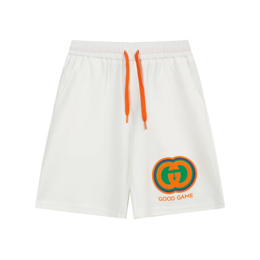 Gucci Sport Short Pant 'White/Orange' - SleekGait