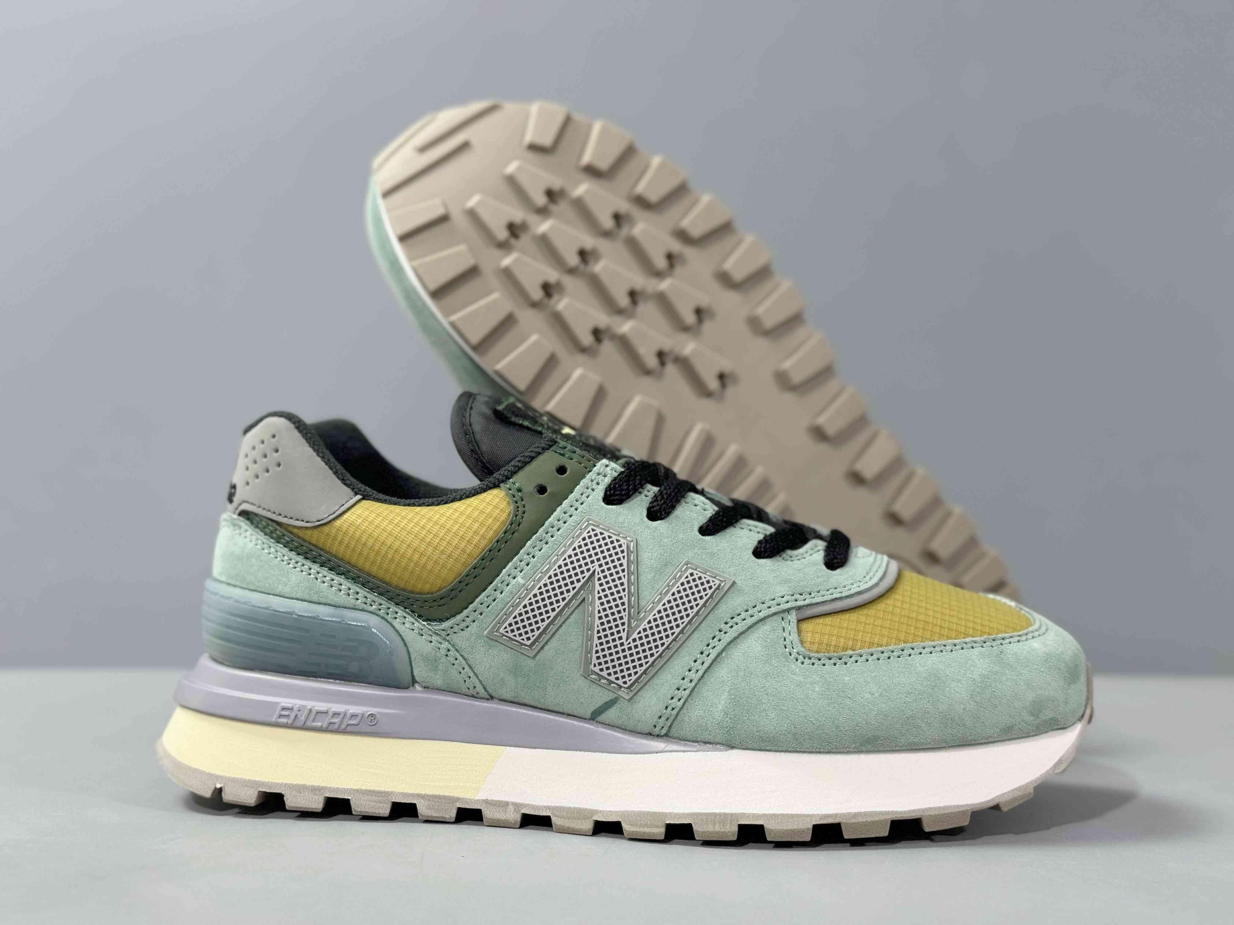 New Balance 574 Legacy Stone Island Light Green - SleekGait