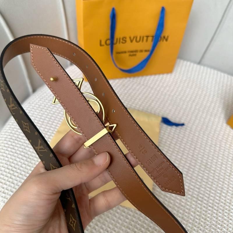 Louis Vuitton Woman Reversible Belt 'Brown' - SleekGait
