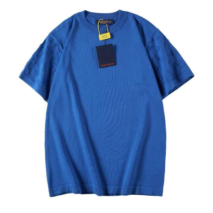 Louis Vuitton T-Shirt Without Collar 'Blue' - SleekGait