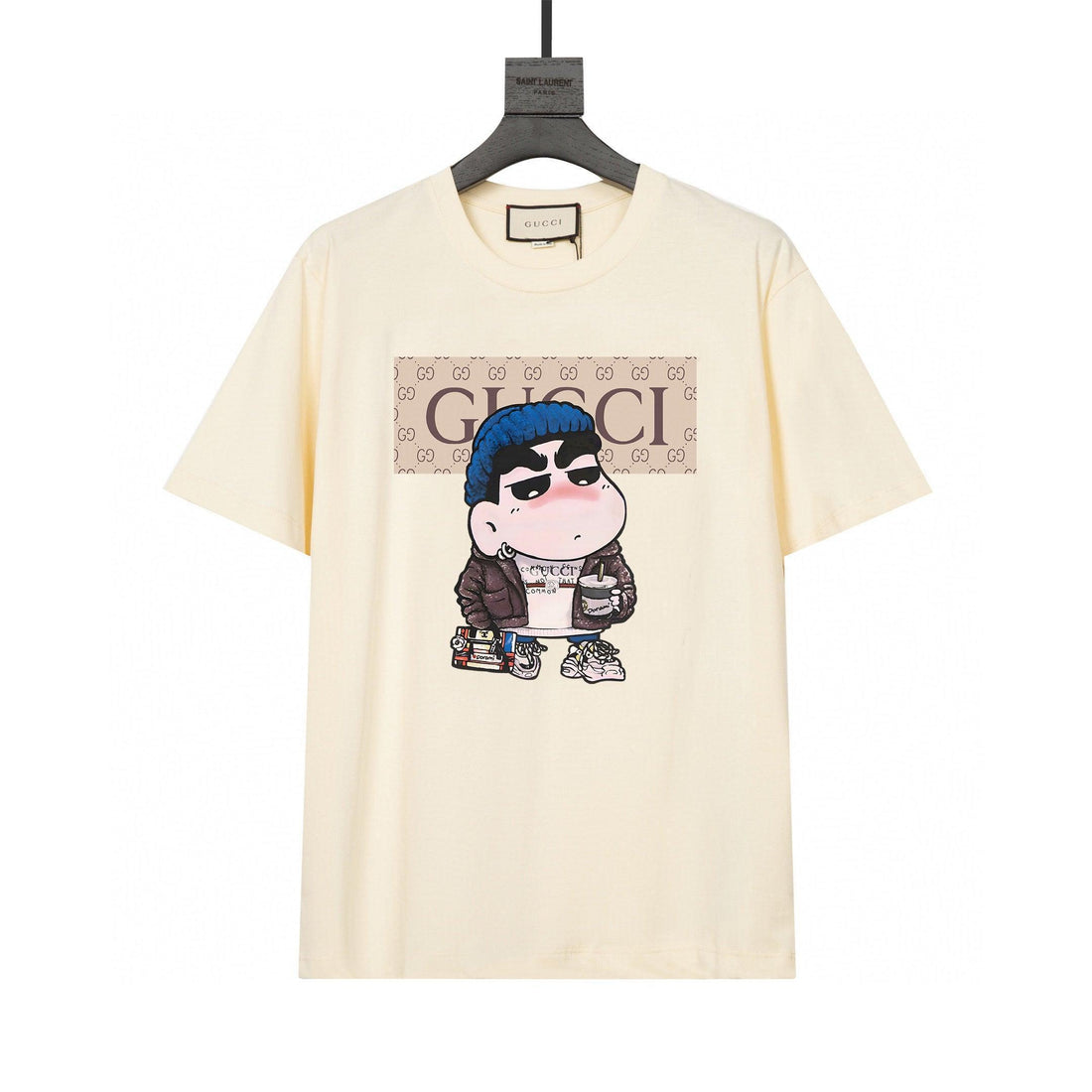 Gucci T-Shirt Without Collar 'Beige' - SleekGait