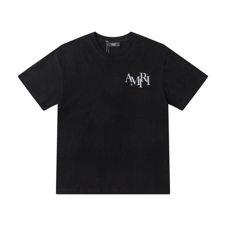 Amiri Black T-Shirt Without Collar - SleekGait